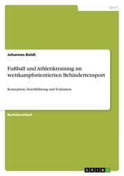 Cover von Fußball und Athletiktraining im wettkampforientierten Behindertensport