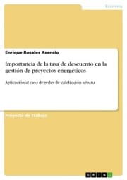 Cover von Importancia de la tasa de descuento en la gestión de proyectos energéticos