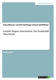 Cover von Gender Impact Assessment. Der Sonderfall Österreich