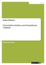 Cover von Unterrichtsvorhaben zum Praxisthema 'Softball'