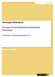 Cover von Country-Level Emissions Abatement Decisions