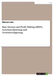 Cover von Base Erosion and Profit Shifting (BEPS). Gewinnverkürzung und Gewinnverlagerung