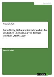Cover von Sprachliche Bilder und ihr Gebrauch in der deutschen Übersetzung von Herman Melvilles Moby-Dick