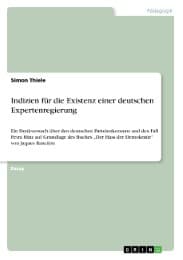 Cover von Indizien für die Existenz einer deutschen Expertenregierung