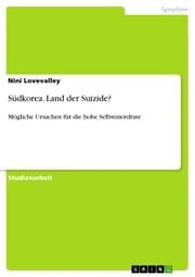 Cover von Südkorea. Land der Suizide?