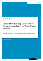 Cover von Mythos Mozart im Pop-Gewand. 'Don Giovanni. Letzte Party' am Thalia Theater Hamburg