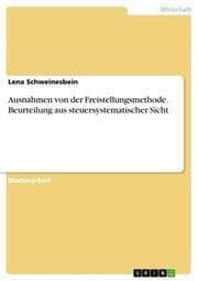 Cover von Ausnahmen von der Freistellungsmethode. Beurteilung aus steuersystematischer Sicht
