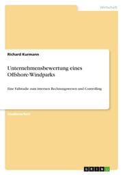 Cover von Unternehmensbewertung eines Offshore-Windparks