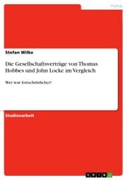 Cover von Die Gesellschaftsverträge von Thomas Hobbes und John Locke im Vergleich