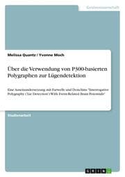 Cover von Über die Verwendung von P300-basierten Polygraphen zur Lügendetektion