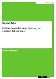 Cover von Cultura ecológica en promoción del cuidado del ambiente
