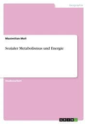 Cover von Sozialer Metabolismus und Energie