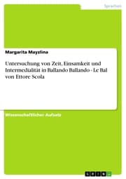 Cover von Untersuchung von Zeit, Einsamkeit und Intermedialität in Ballando Ballando - Le Bal von Ettore Scola