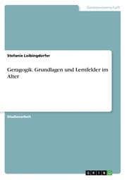 Cover von Geragogik. Grundlagen und Lernfelder im Alter