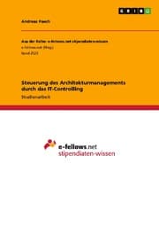 Cover von Steuerung des Architekturmanagements durch das IT-Controlling