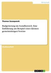 Cover von Budgetierung im Sozialbereich. Eine Einführung am Beispiel eines kleinen gemeinnützigen Vereins