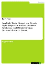 Cover von Juan Rulfo 'Pedro Páramo' und Ricardo Piglia 'Respiración artificial' zwischen Revolutions- und Diktatorenroman. Lateinamerikanische Gewalt