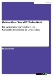 Cover von Ein systematischer Vergleich von Gesundheitssystemen in Deutschland