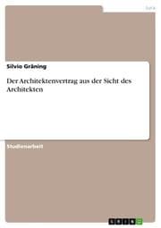 Cover von Der Architektenvertrag aus der Sicht des Architekten