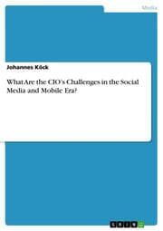 Cover von What Are the CIOs Challenges in the Social Media and Mobile Era?