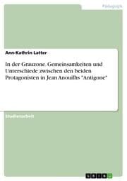 Cover von In der Grauzone. Gemeinsamkeiten und Unterschiede zwischen den beiden Protagonisten in Jean Anouilhs 'Antigone'
