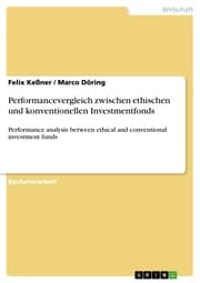 Cover von Performancevergleich zwischen ethischen und konventionellen Investmentfonds