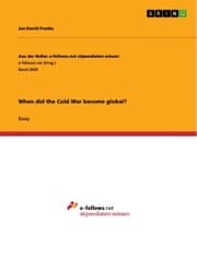 Cover von When did the Cold War become global?