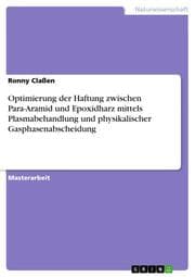 Cover von Optimierung der Haftung zwischen Para-Aramid und Epoxidharz mittels Plasmabehandlung und physikalischer Gasphasenabscheidung