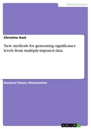 Cover von New methods for generating significance levels from multiply-imputed data