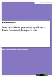 Cover von New methods for generating significance levels from multiply-imputed data