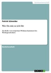 Cover von Wie Du mir, so ich Dir
