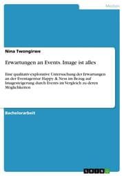 Cover von Erwartungen an Events. Image ist alles