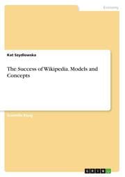 Cover von The Success of Wikipedia. Models and Concepts