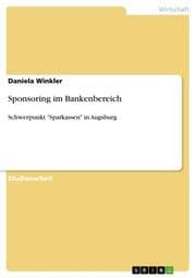 Cover von Sponsoring im Bankenbereich