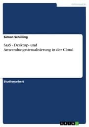 Cover von SaaS - Desktop- und Anwendungsvirtualisierung in der Cloud