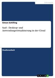 Cover von SaaS - Desktop- und Anwendungsvirtualisierung in der Cloud