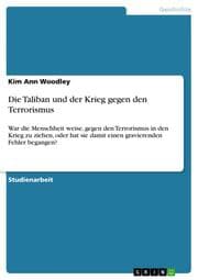 Cover von Die Taliban und der Krieg gegen den Terrorismus