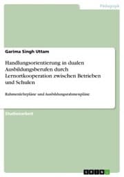 Cover von Handlungsorientierung in dualen Ausbildungsberufen durch Lernortkooperation zwischen Betrieben und Schulen