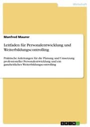 Cover von Leitfaden für Personalentwicklung und Weiterbildungscontrolling