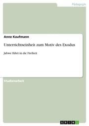 Cover von Unterrichtseinheit zum Motiv des Exodus