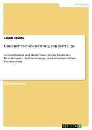 Cover von Unternehmensbewertung von Start Ups