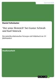 Cover von 'Der arme Heinrich' bei Gustav Schwab und Karl Simrock