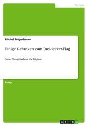 Cover von Einige Gedanken zum Dreidecker-Flug