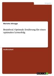 Cover von Brainfood. Optimale Ernährung für einen optimalen Lernerfolg