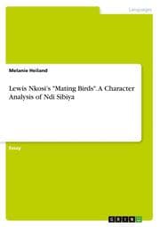 Cover von Lewis Nkosis 'Mating Birds'. A Character Analysis of Ndi Sibiya