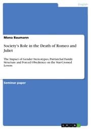 Cover von Society's Role in the Death of Romeo and Juliet