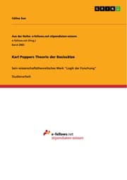Cover von Karl Poppers Theorie der Basissätze
