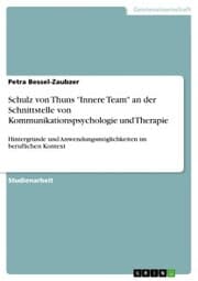 Cover von Schulz von Thuns 'Innere Team' an der Schnittstelle von Kommunikationspsychologie und Therapie