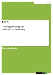 Cover von Trainingsplanung zur Ausdauerverbesserung