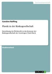 Cover von Plastik in der Risikogesellschaft